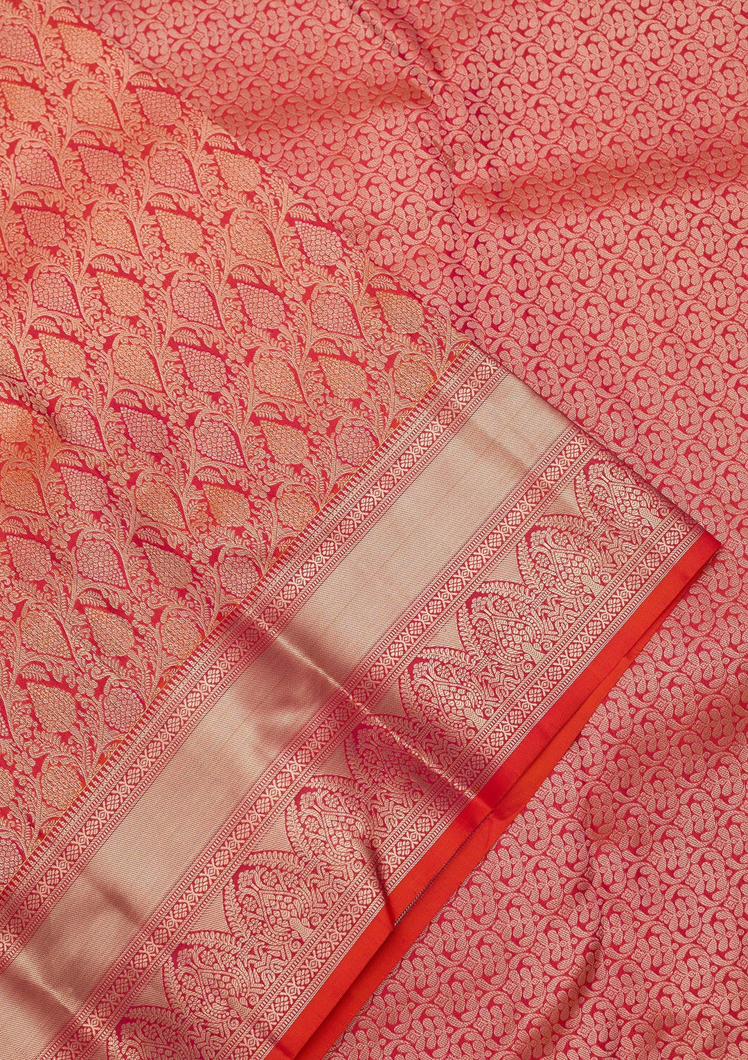 Red Zariwork (Gold) Silk Silk_Saree