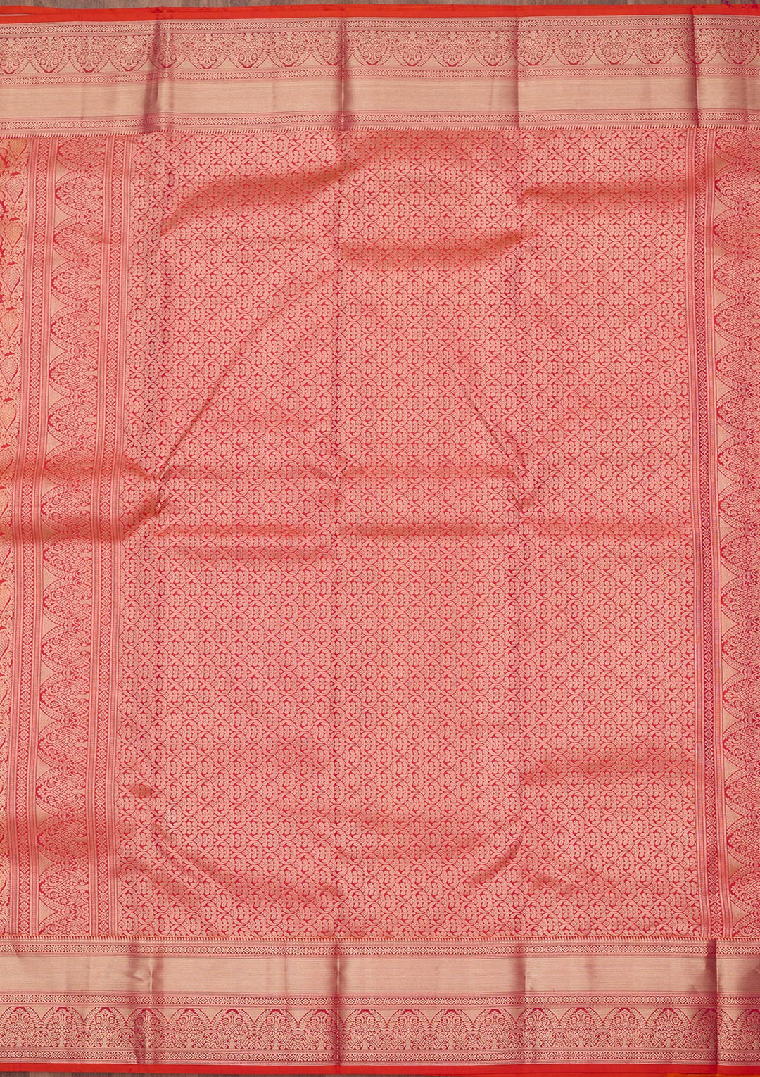 Orange Zariwork (Gold) Silk Silk_Saree