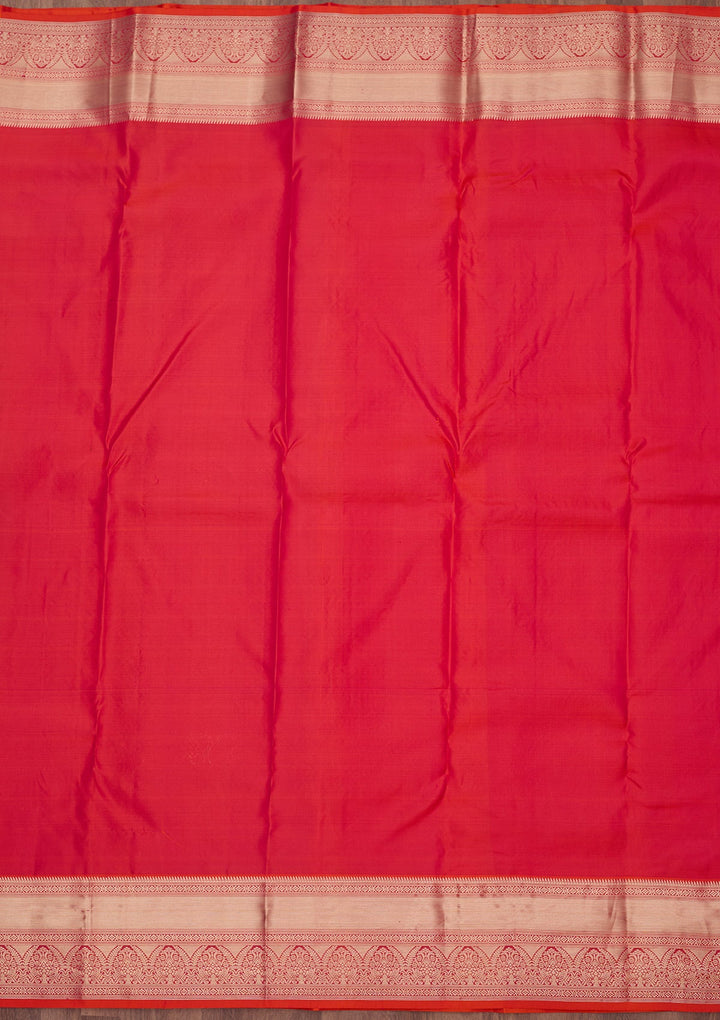 Red Zariwork (Gold) Silk Silk_Saree
