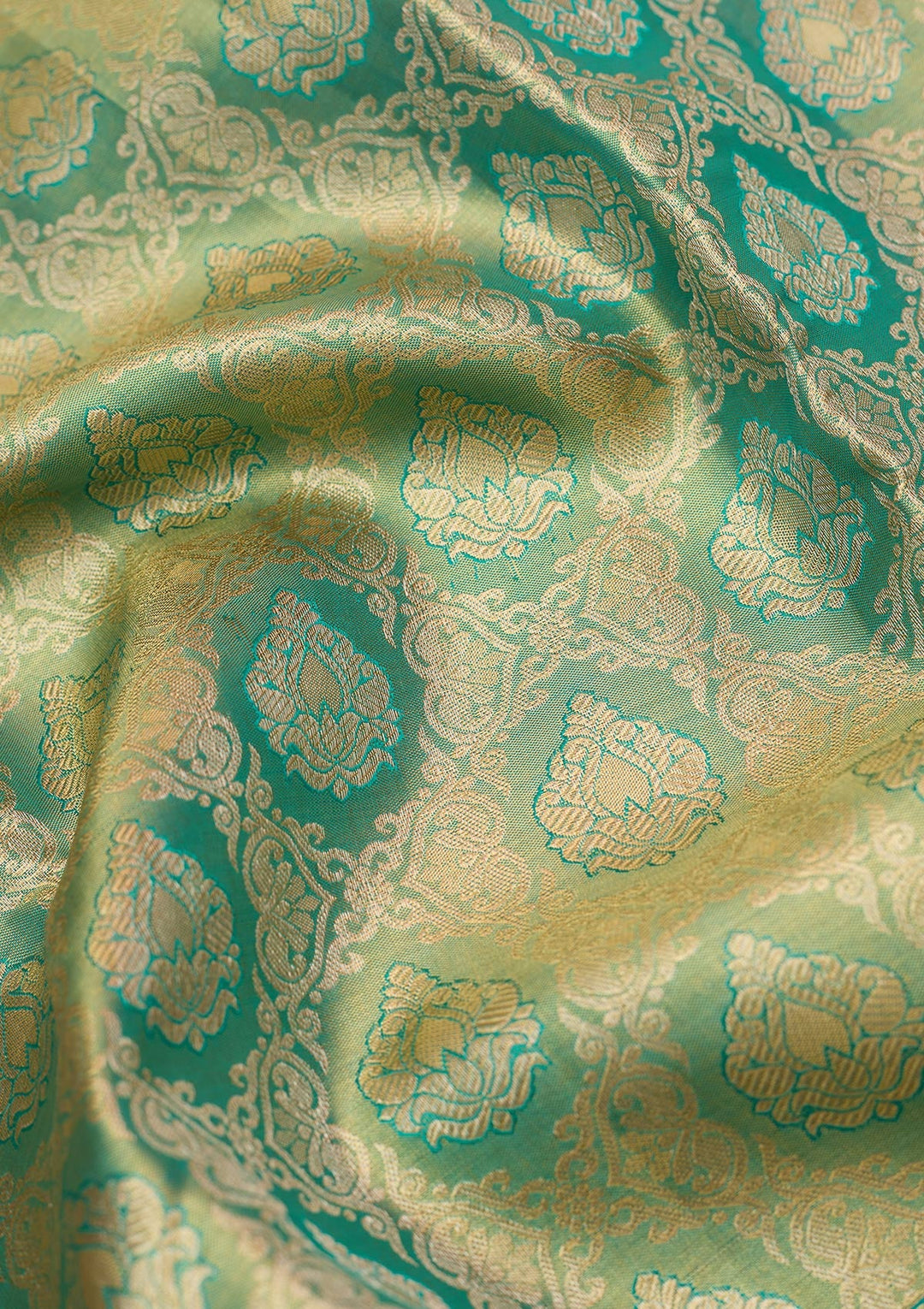 Rama Green Zariwork (Gold) Silk Silk_Saree