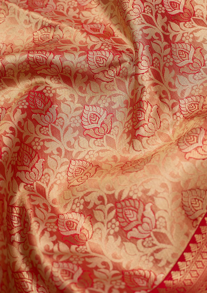 Red Zariwork (Gold) Silk Silk_Saree