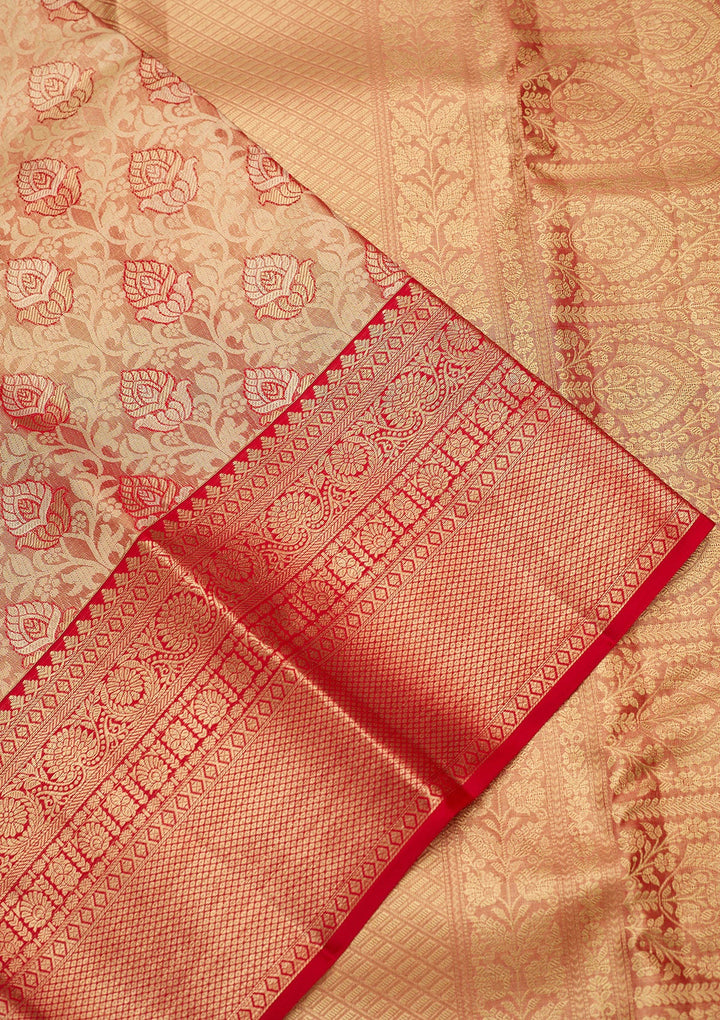 Red Zariwork (Gold) Silk Silk_Saree