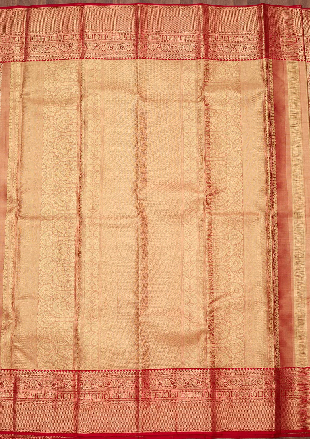 Red Zariwork (Gold) Silk Silk_Saree