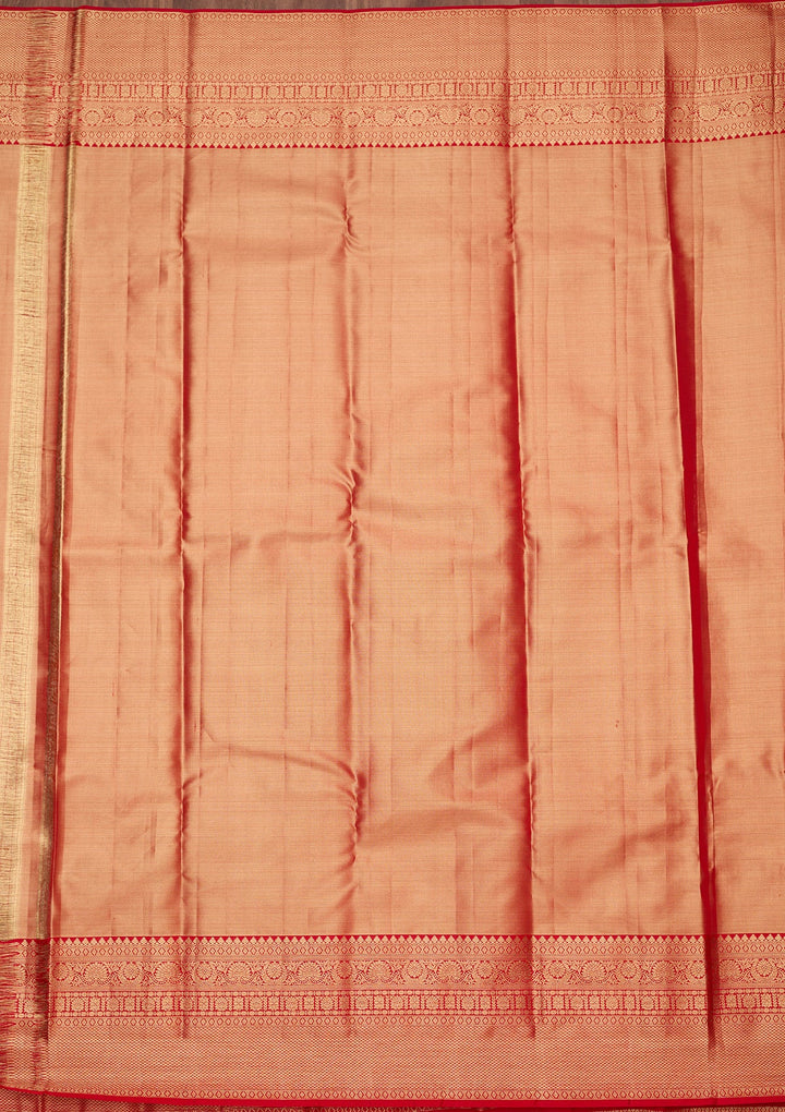 Red Zariwork (Gold) Silk Silk_Saree