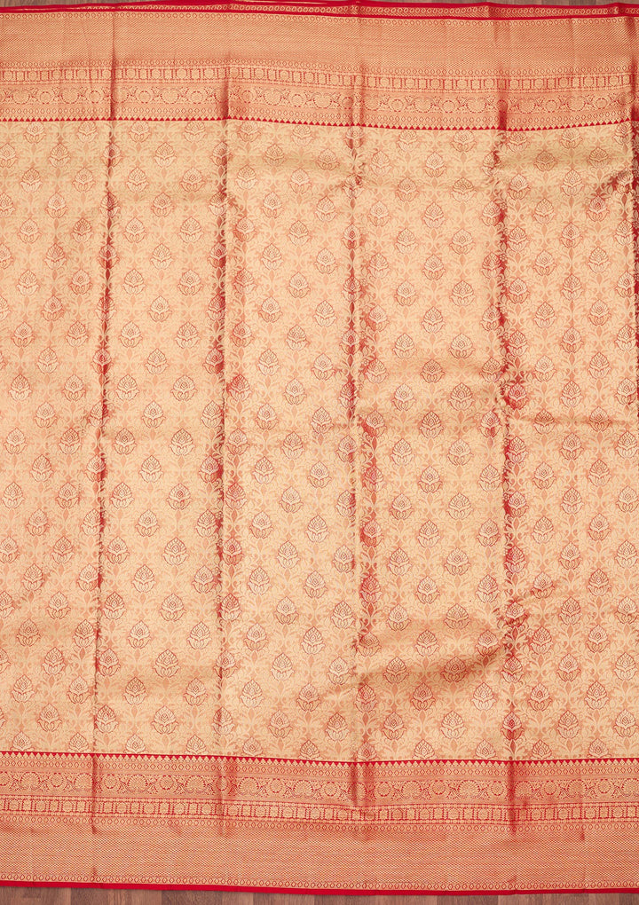 Red Zariwork (Gold) Silk Silk_Saree