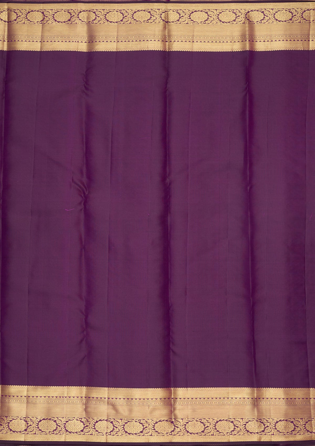 Purple Silk Jaal Gold Zariwork Saree With Matching Blouse Piece
