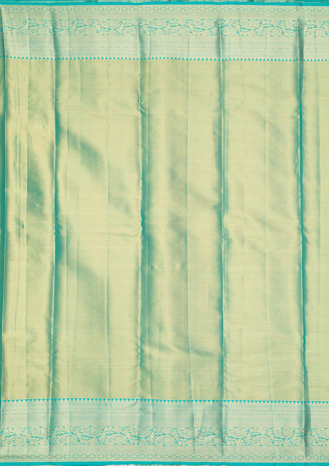 Sea Green Dharmavaram Pure Silk Saree