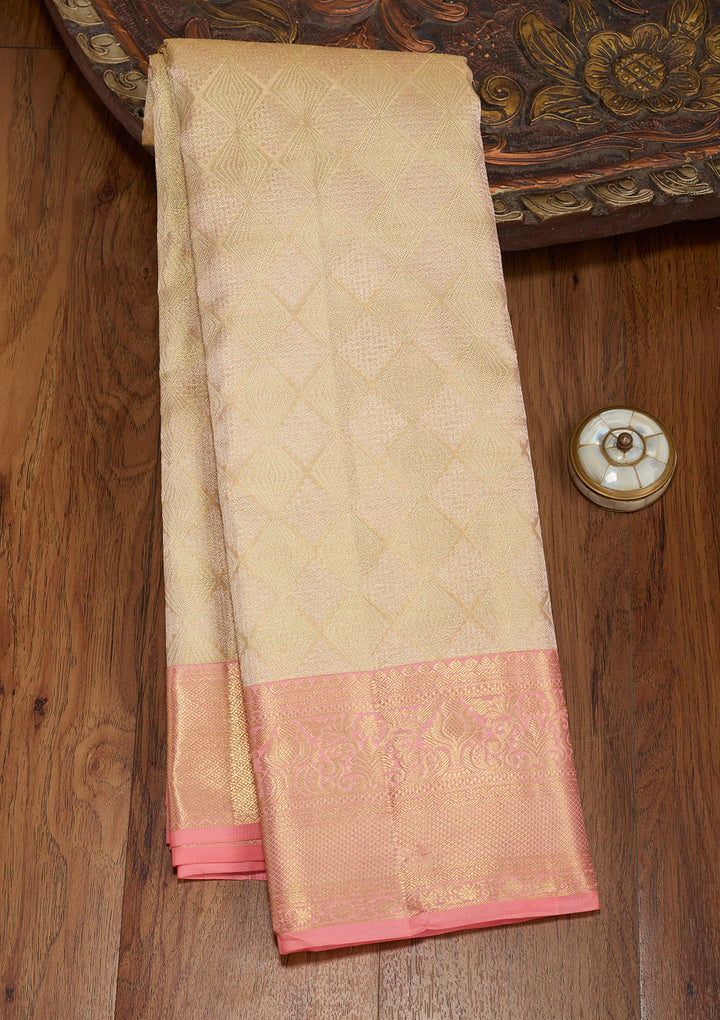 Gold Zariwork (Gold) Pure Silk Saree