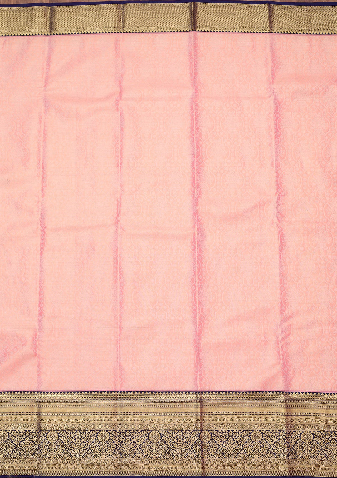 Baby Pink Zariwork (Gold) Silk Silk_Saree
