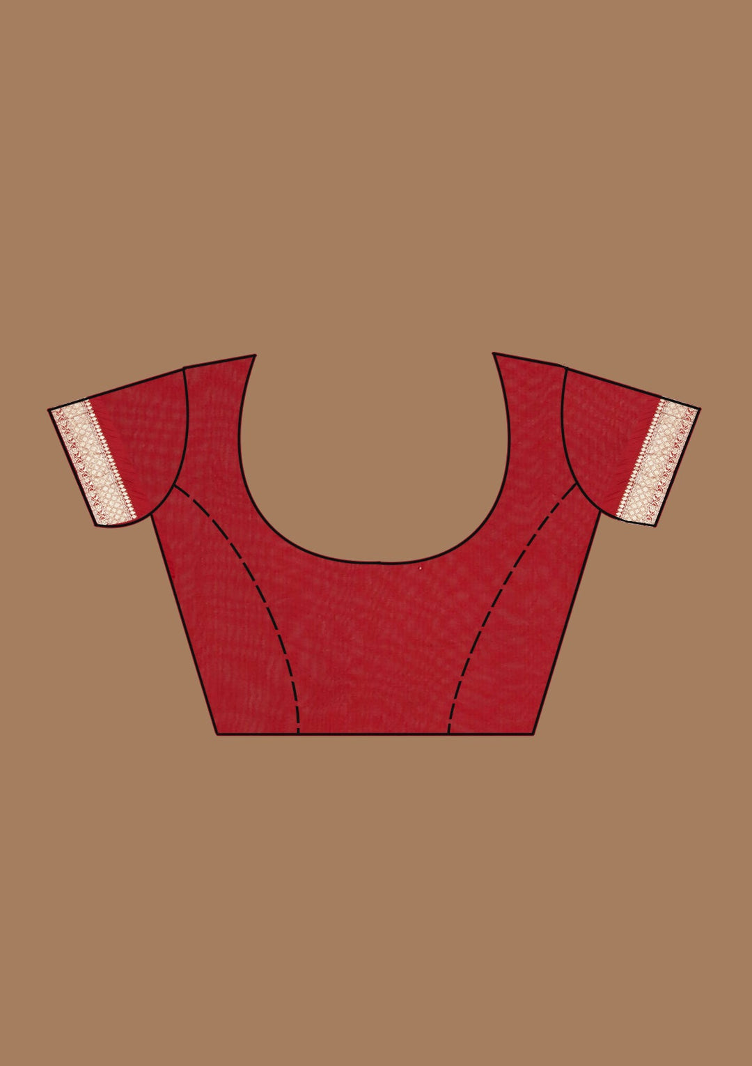 Maroon Zariwork (Gold) Georgette Silk Saree