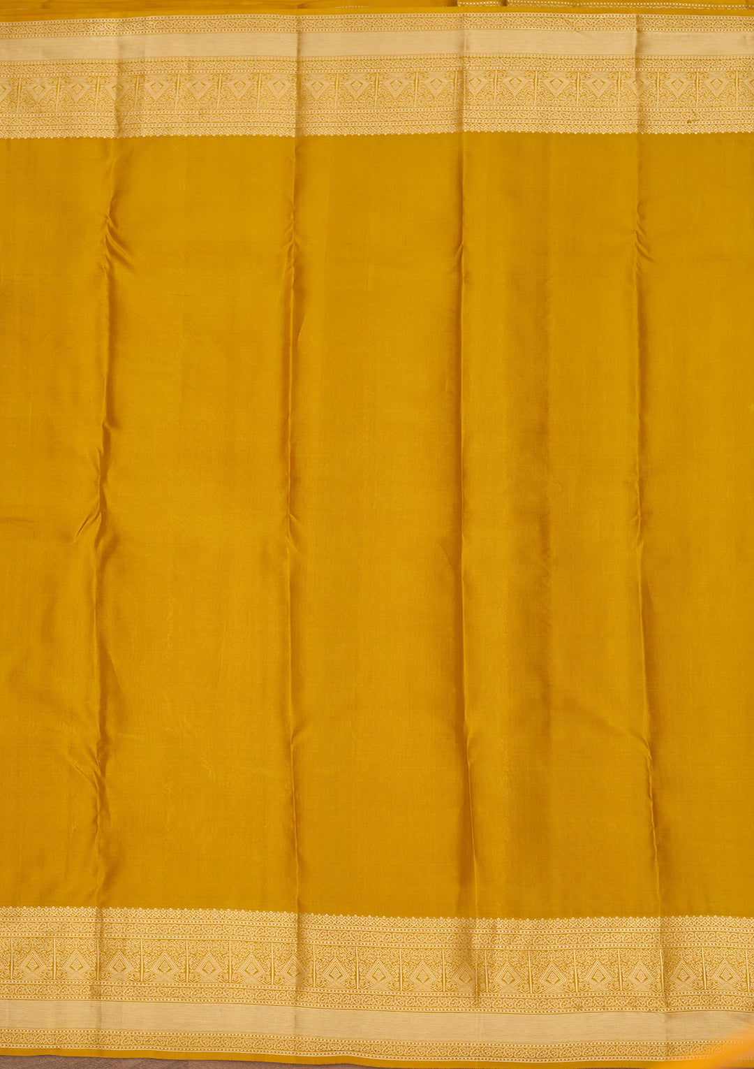 Mustard Zariwork (Gold) Silk Silk Saree
