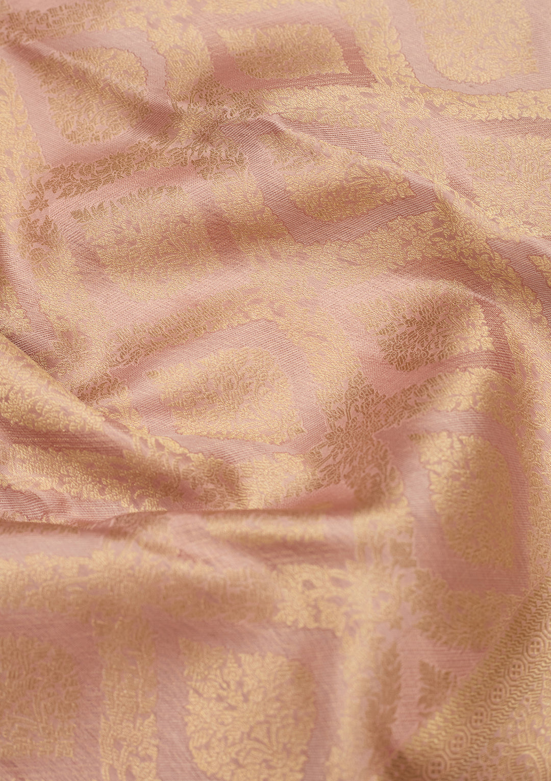 Mauve Zariwork (Gold) Silk Silk Saree