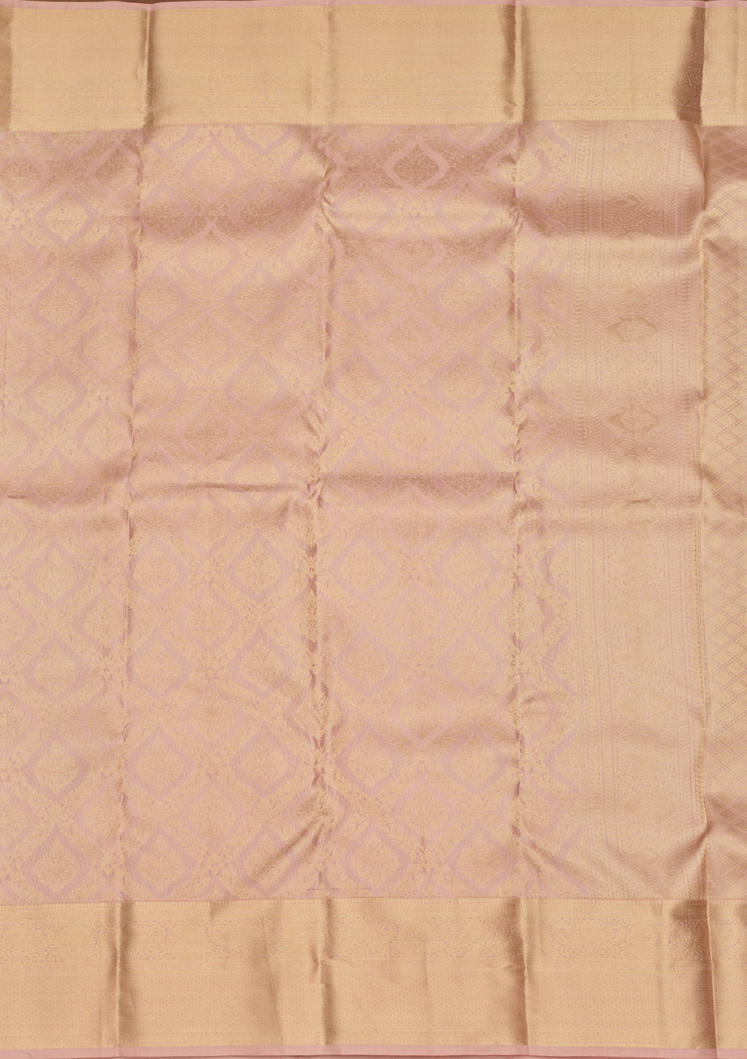 Mauve Zariwork (Gold) Silk Silk Saree