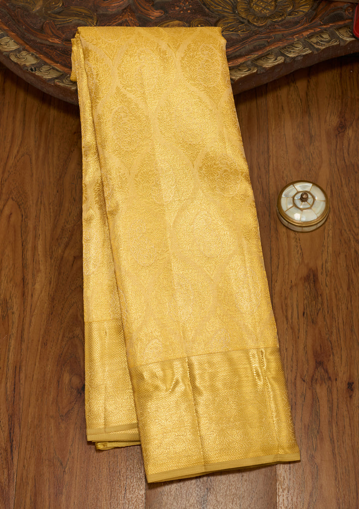 Gold Zariwork (Gold) Silk Silk Saree