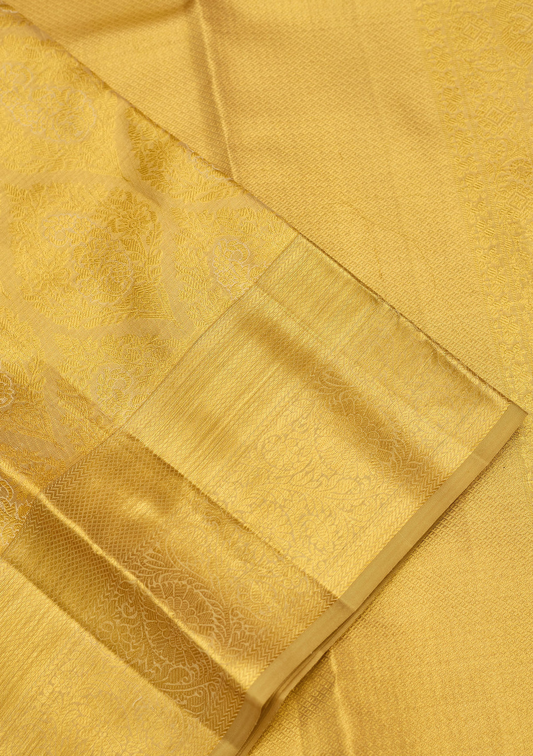 Gold Zariwork (Gold) Silk Silk Saree