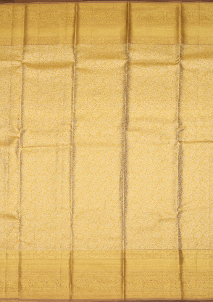 Gold Zariwork (Gold) Silk Silk Saree