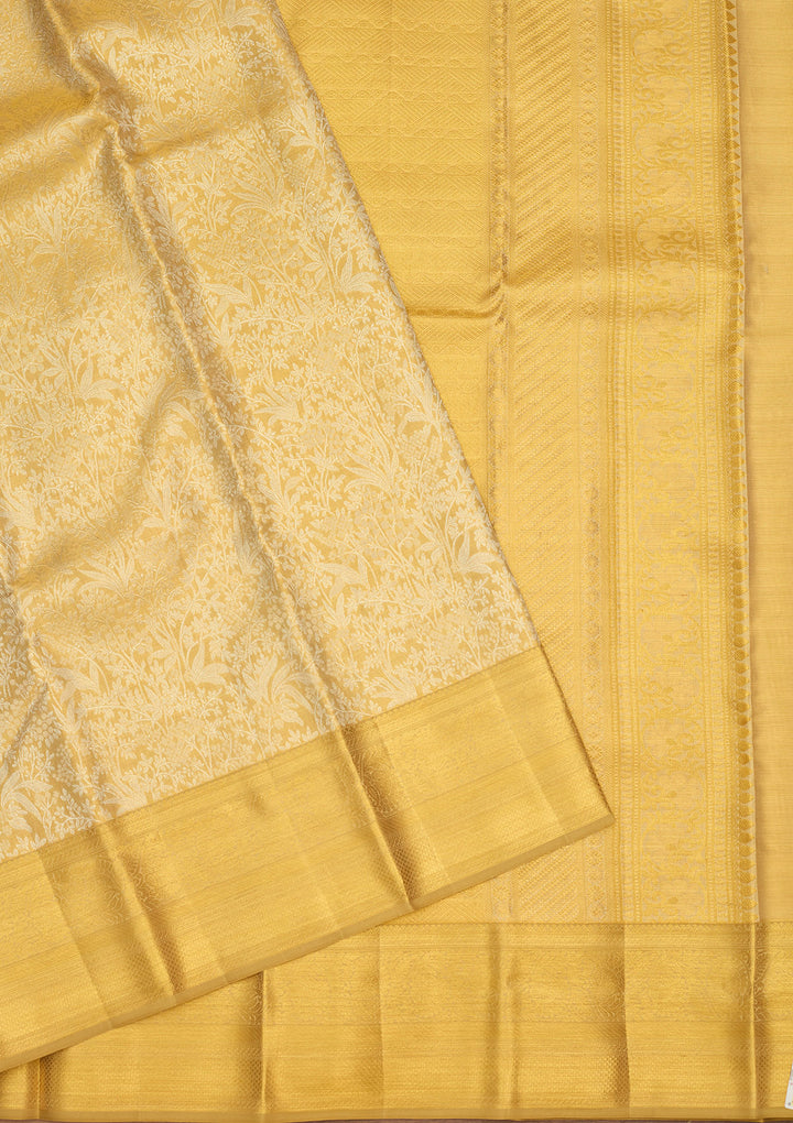Gold Zariwork (Gold) Silk Silk Saree