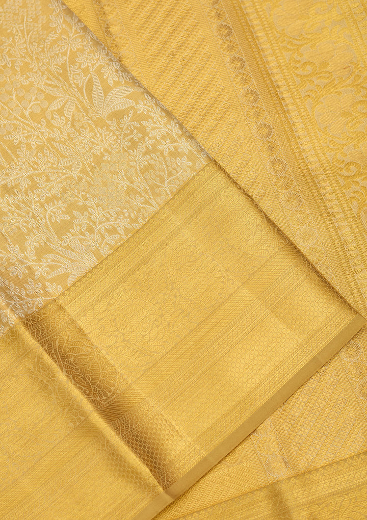 Gold Zariwork (Gold) Silk Silk Saree