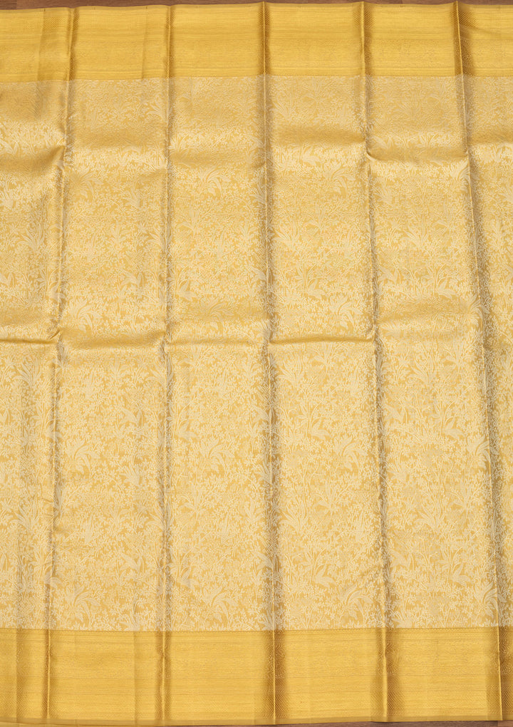 Gold Zariwork (Gold) Silk Silk Saree