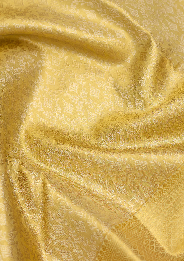Gold Zariwork (Gold) Silk Silk Saree