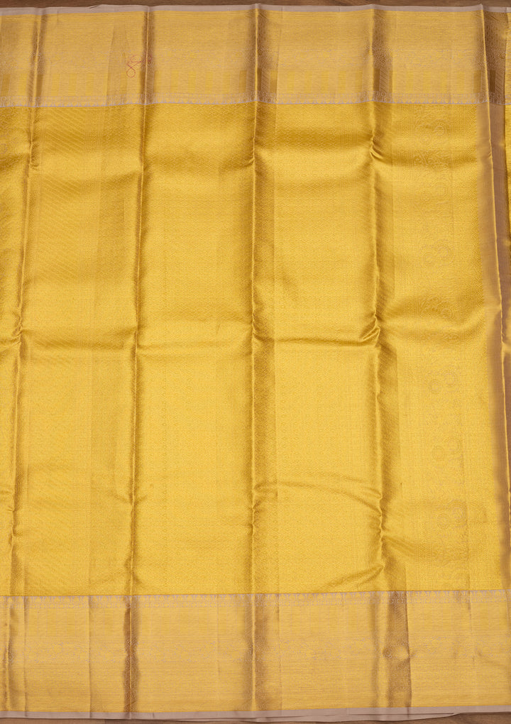 Gold Zariwork (Gold) Silk Silk Saree