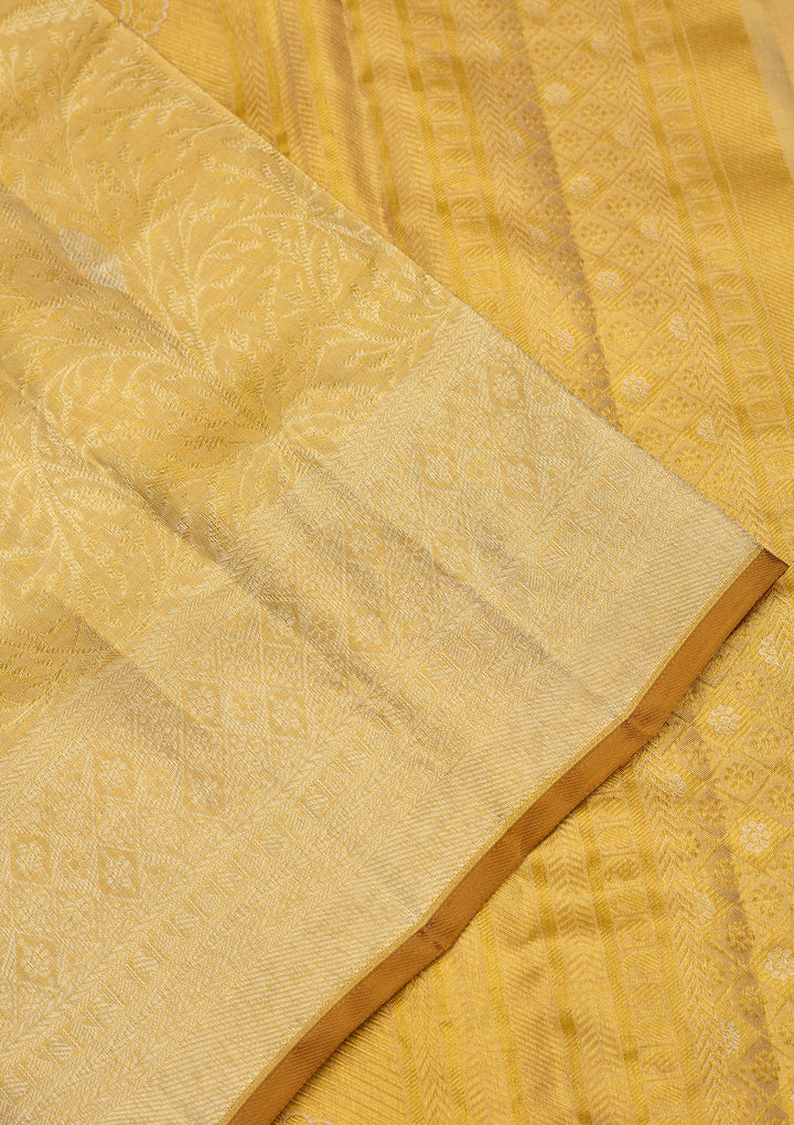 Gold Zariwork (Gold) Silk Silk Saree