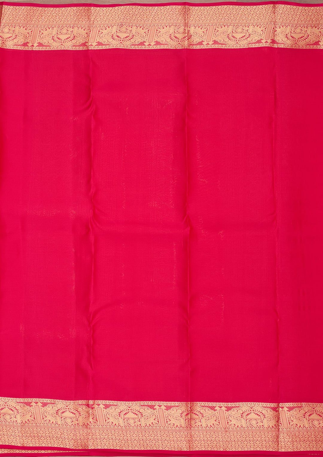 Rani Pink Kanjivaram Pure Silk Saree