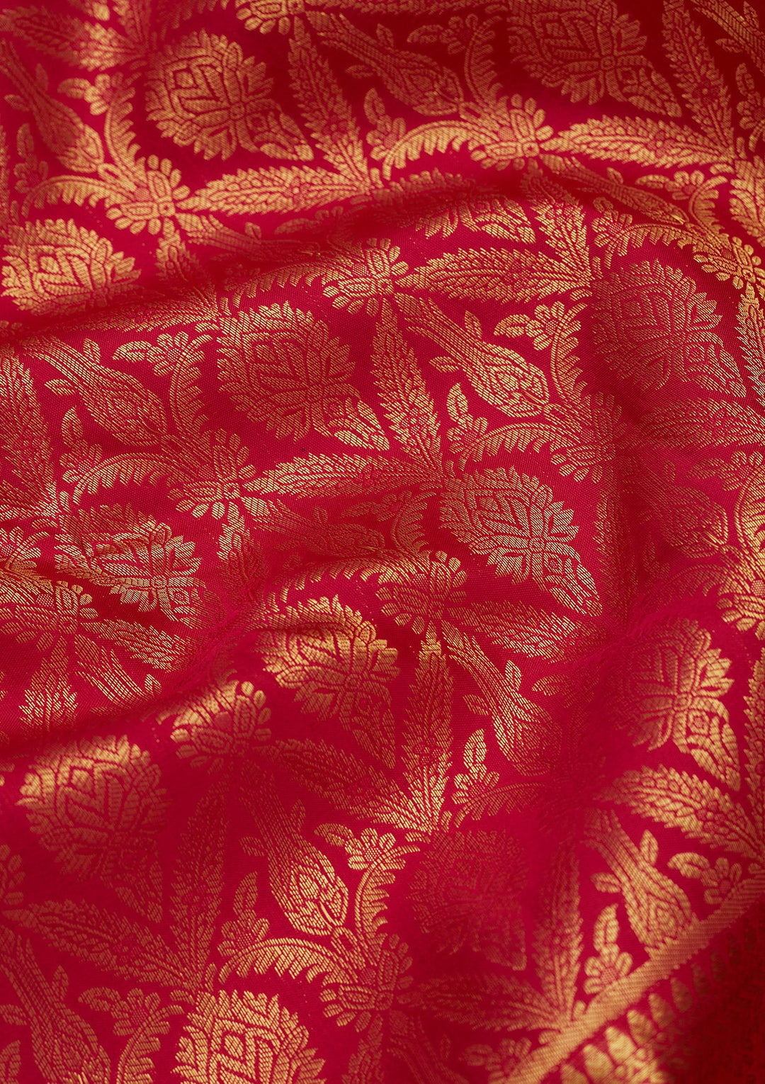 Rani Pink Zariwork (Gold) Pure Silk Saree