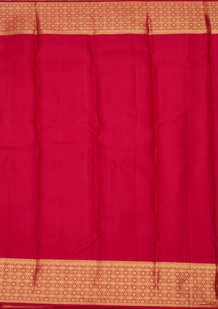 Rani Pink Zariwork (Gold) Pure Silk Saree