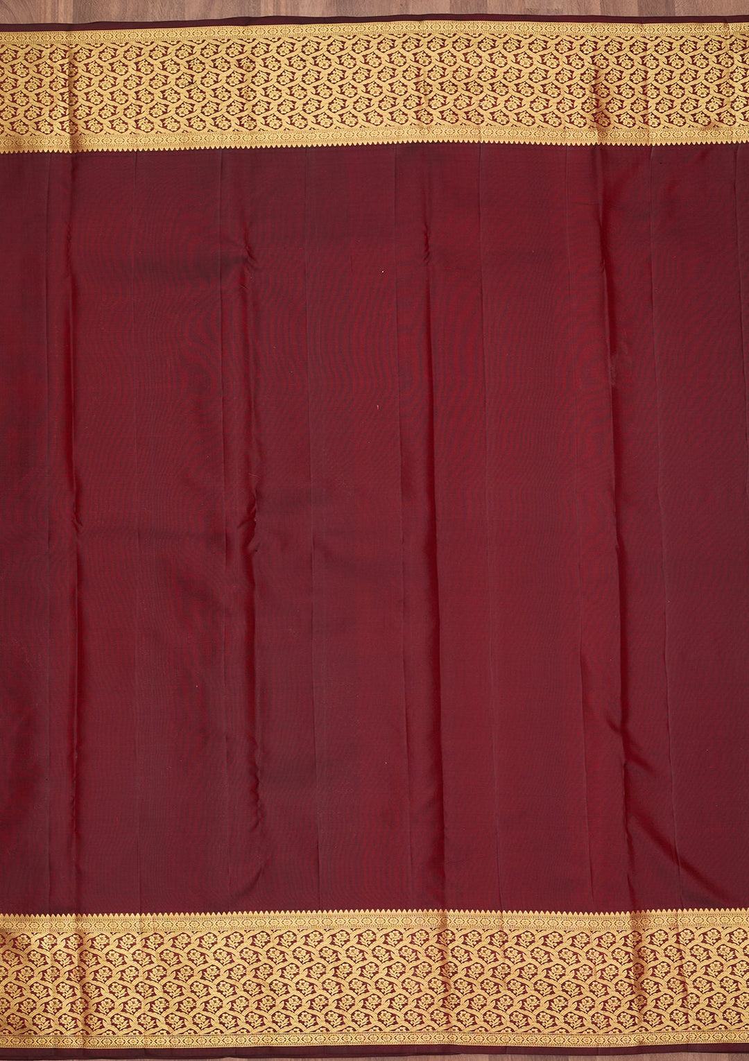 Dark Maroon Dharmavaram Pure Silk Saree