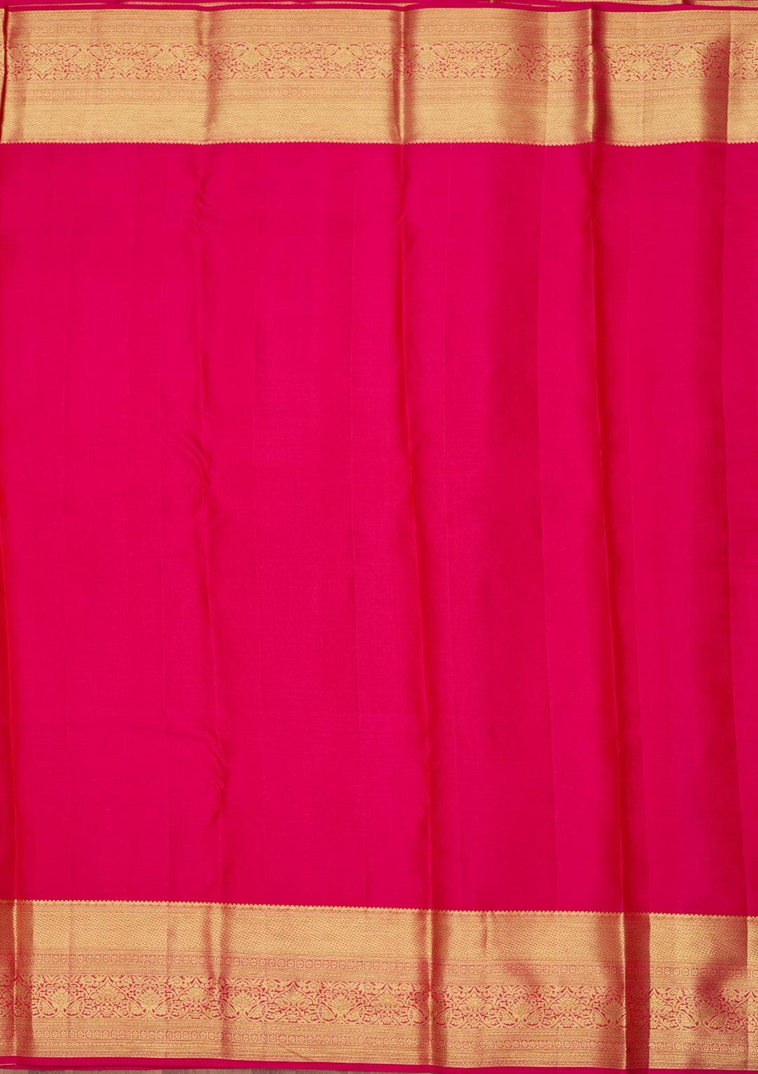 Rani Pink Zariwork (Gold) Pure Silk Saree