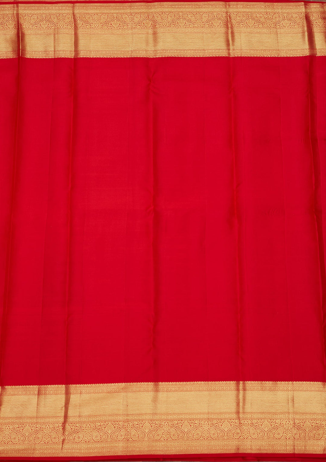 Red Zariwork (Gold) Pure Silk Saree