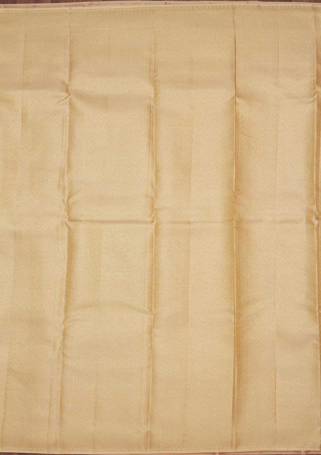 Beige Zariwork (Gold) Pure Silk Saree