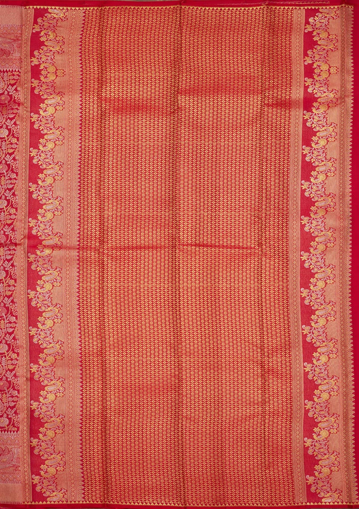 Rani Pink Zariwork (Gold) Pure Silk Saree