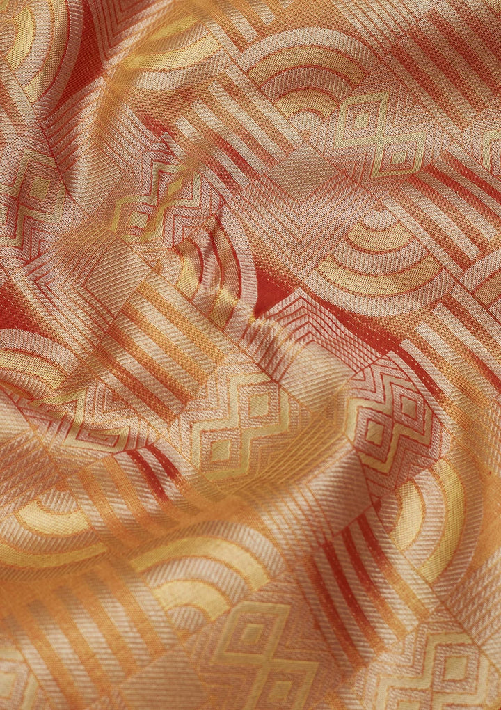 Red Zariwork (Gold) Pure Silk Saree