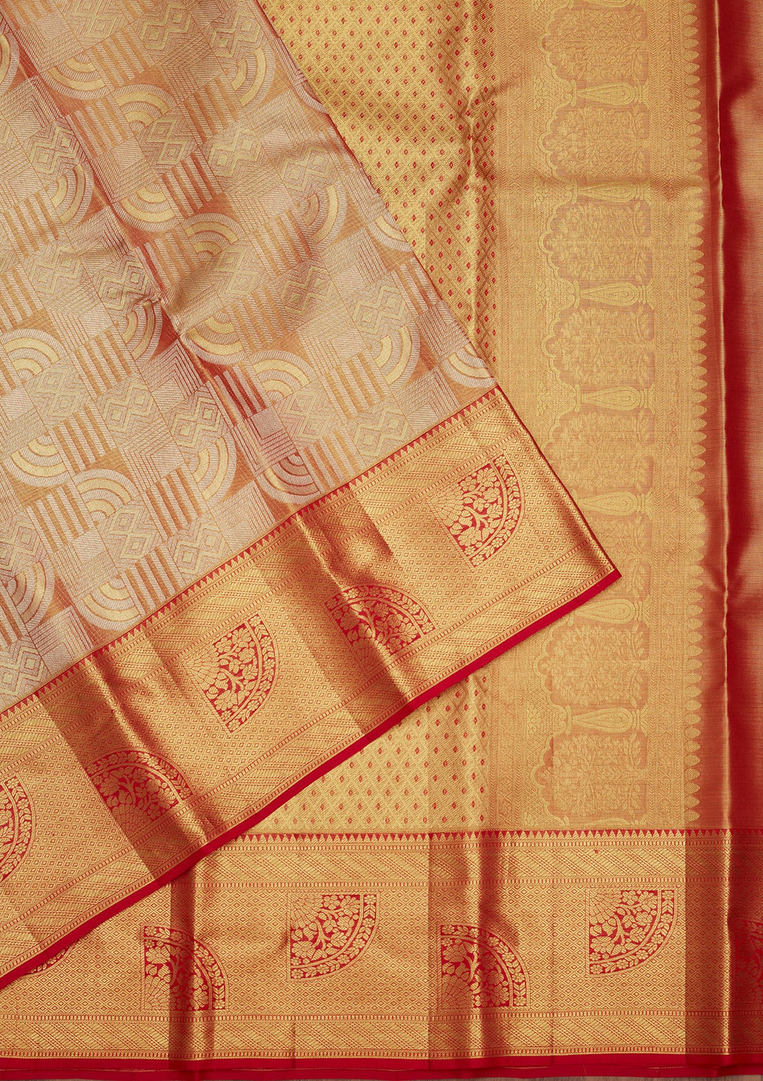 Red Zariwork (Gold) Pure Silk Saree