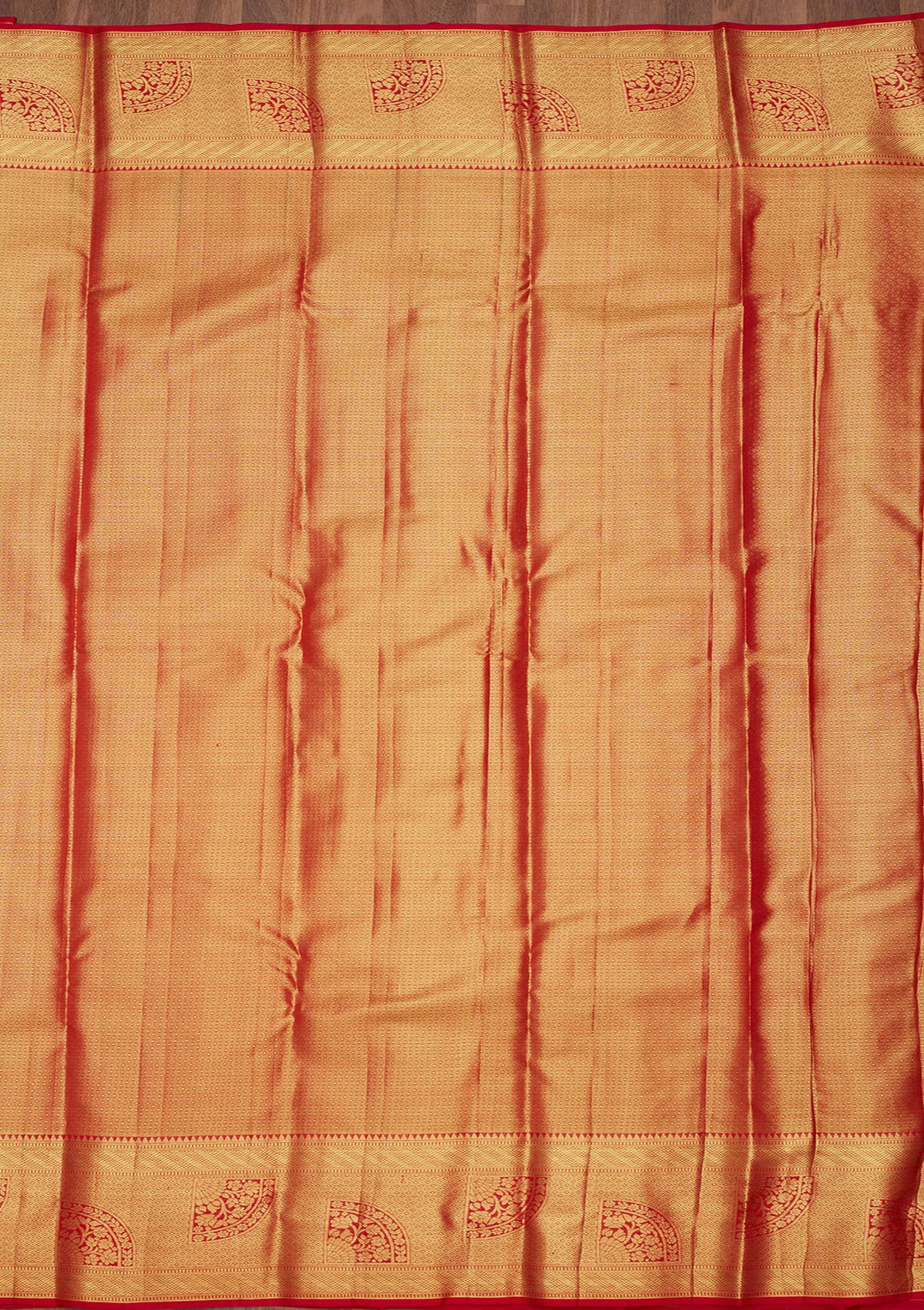 Red Zariwork (Gold) Pure Silk Saree