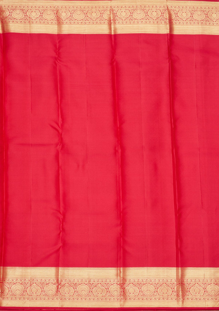 Rani Pink Zariwork (Gold) Pure Silk Saree