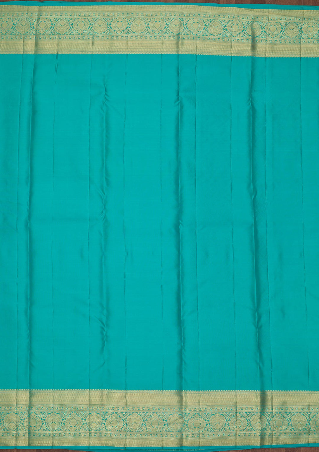 Turquoise Blue Dharmavaram Pure Silk Saree