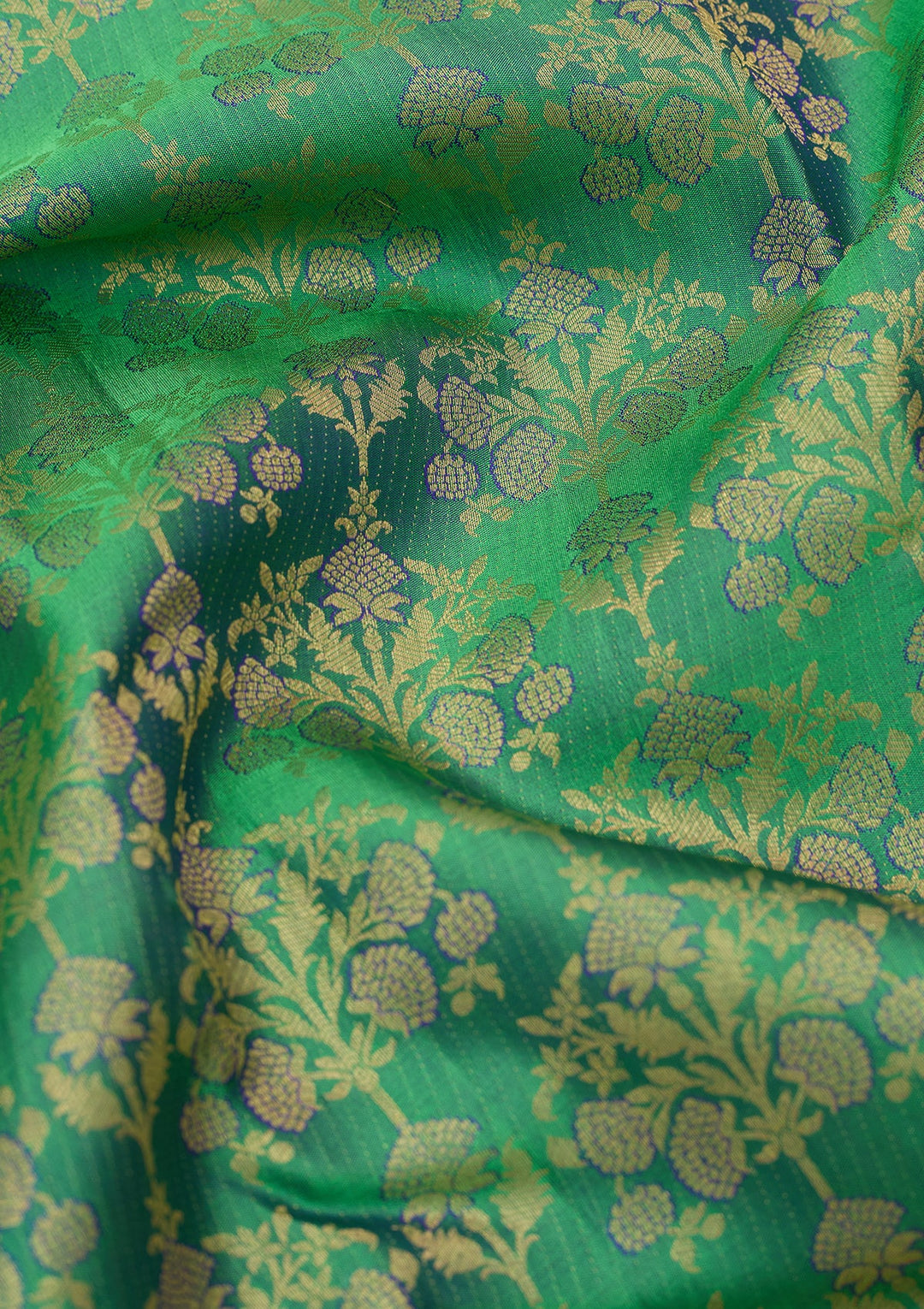 Rama Green Dharmavaram Pure Silk Saree