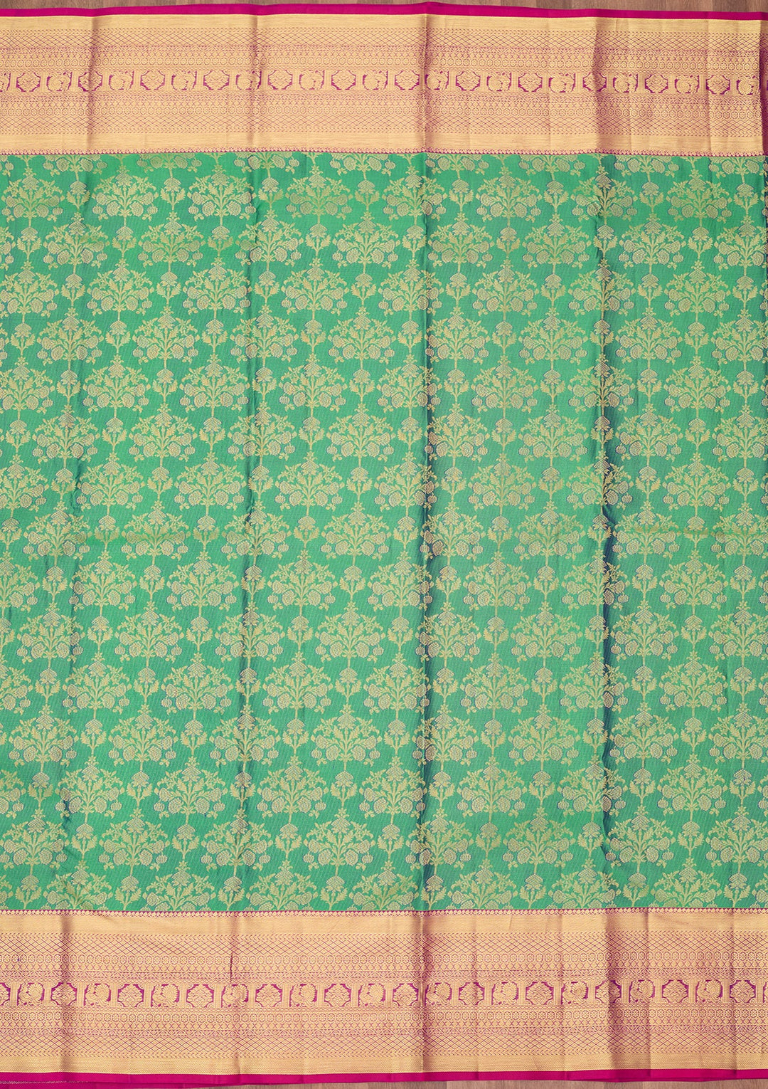 Rama Green Dharmavaram Pure Silk Saree