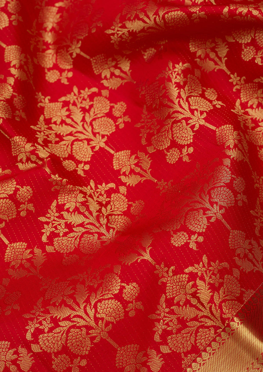 Red Zariwork (Gold) Pure Silk Saree