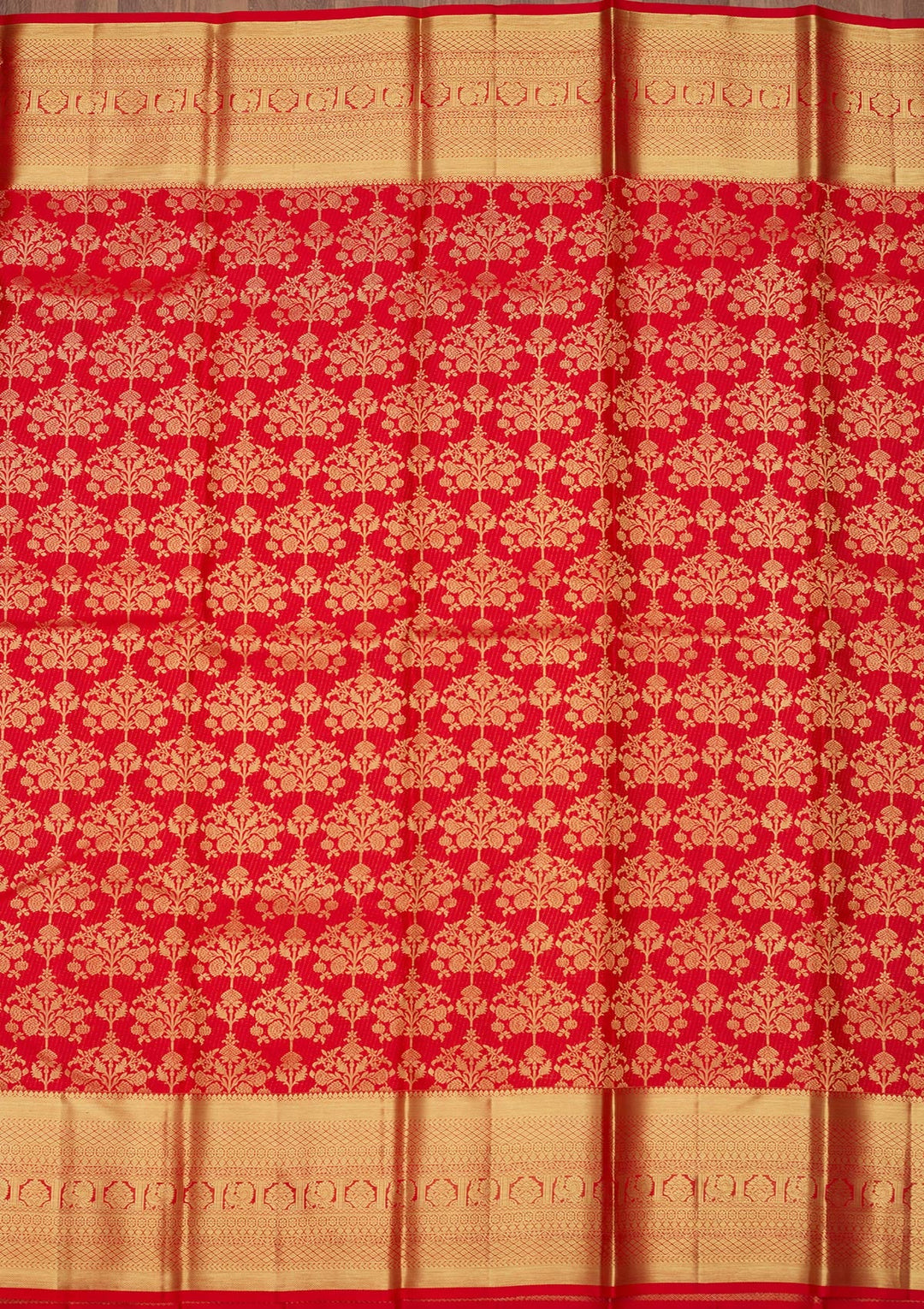 Red Zariwork (Gold) Pure Silk Saree