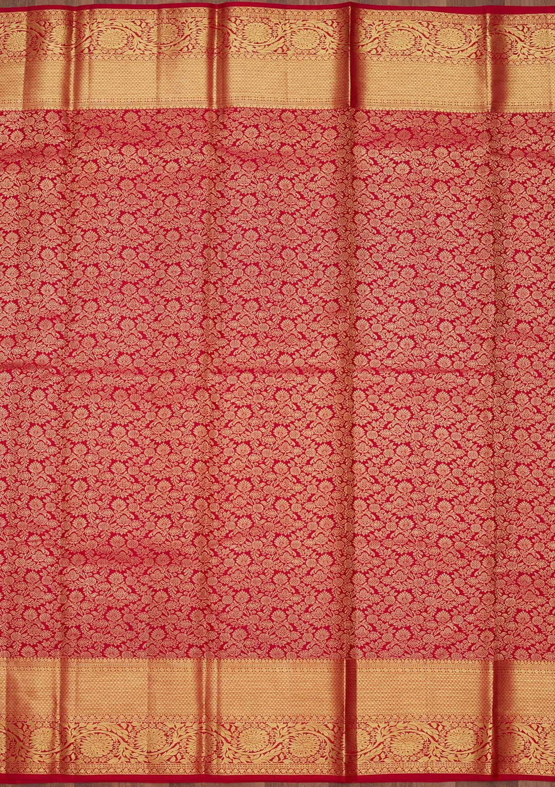 Rani Pink Zariwork (Gold) Pure Silk Saree