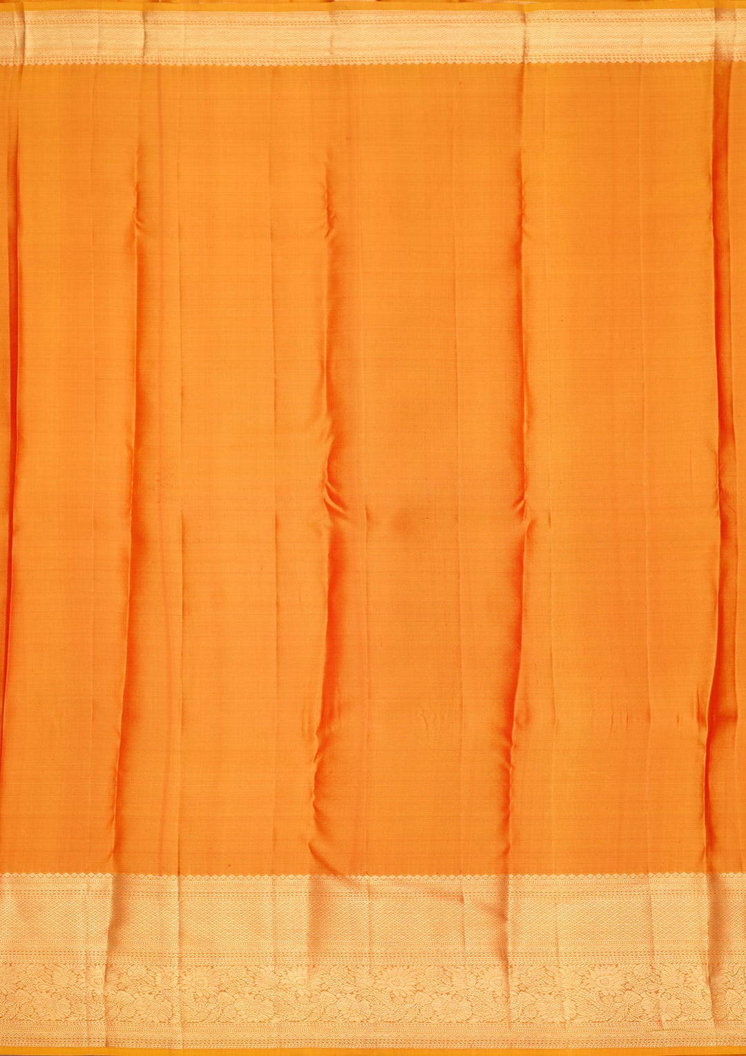 Mustard Dharmavaram Pure Silk Saree