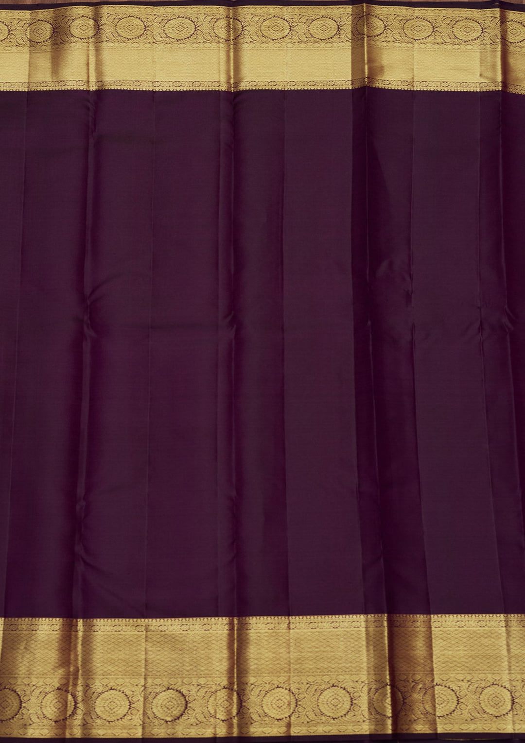 Purple Zariwork (Gold) Pure Silk Saree