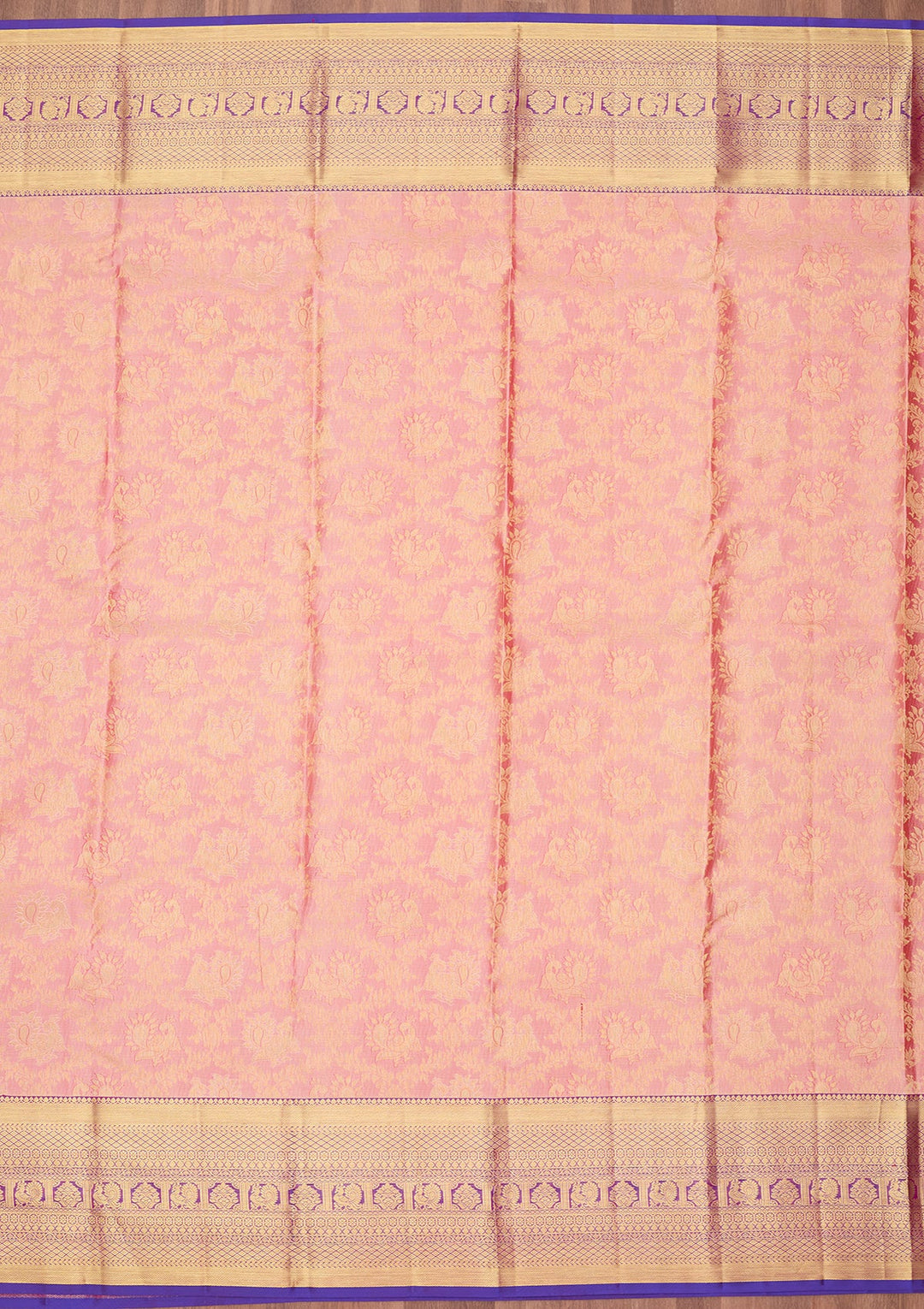 Pink Kanjivaram Pure Silk Saree