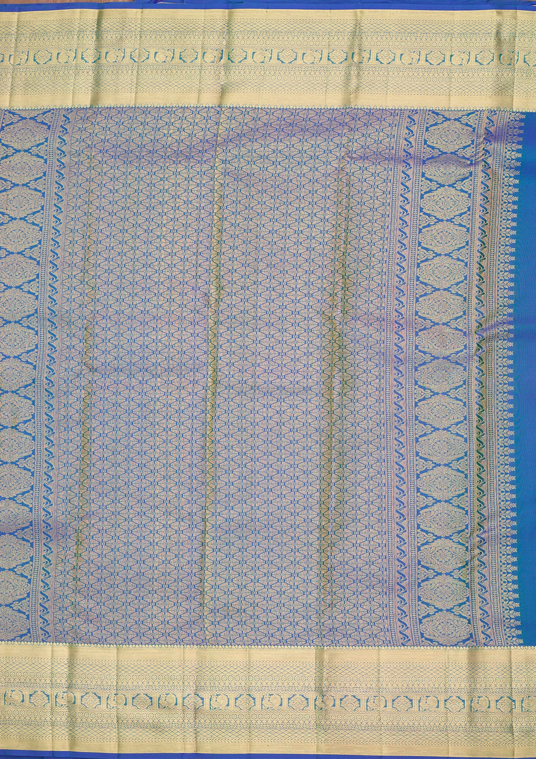 Turquoise Blue Kanjivaram Pure Silk Saree