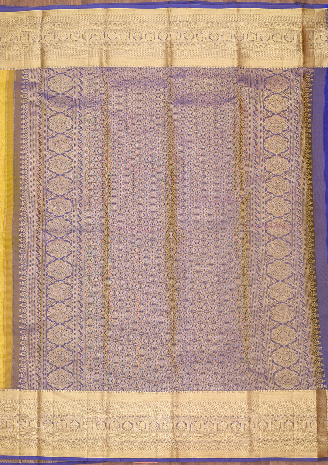 Yellow Kanjivaram Pure Silk Saree
