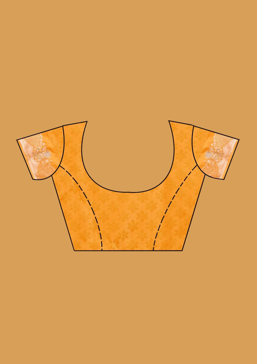 Mustard Stonework (Gold) Art Silk Saree